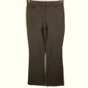 Isaac Mizrahi Gray Chinos with Relaxed Fit elastic back w pockets boot cut sz 6